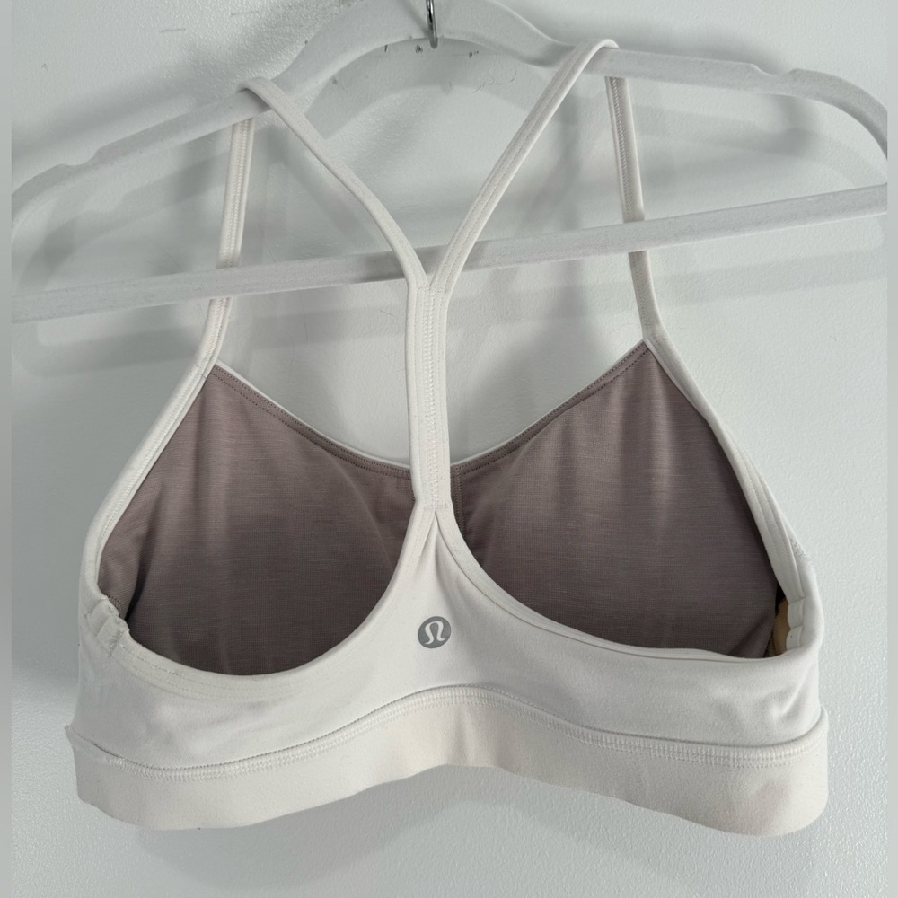 Lululemon Flow Y Bra Nulu White Size 2 (Tag Removed)